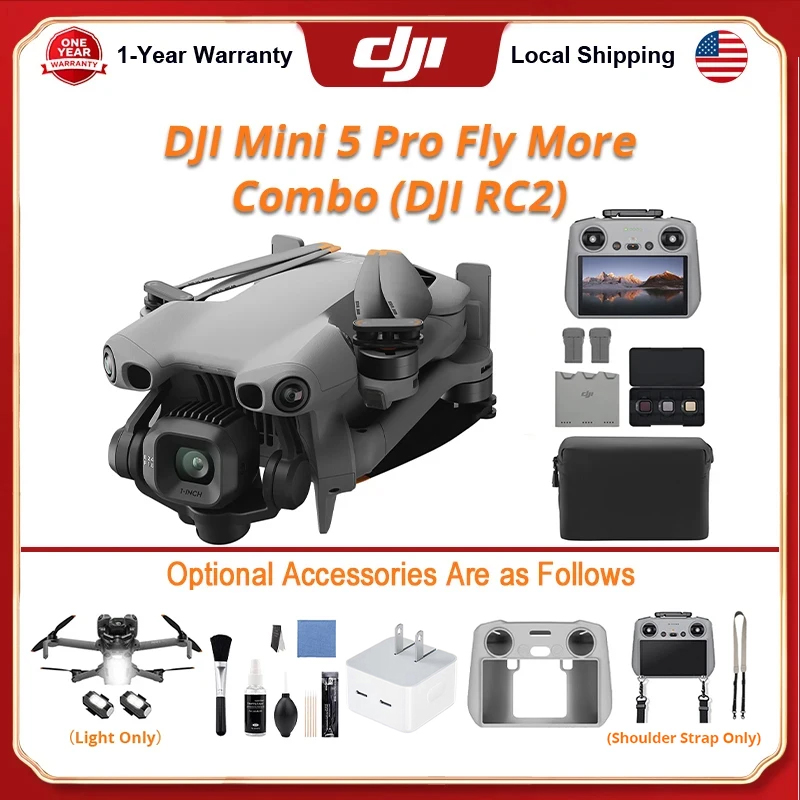 DJI Mini 5 Pro Fly Combo Drone - Drone Kit Beginner recension och pris